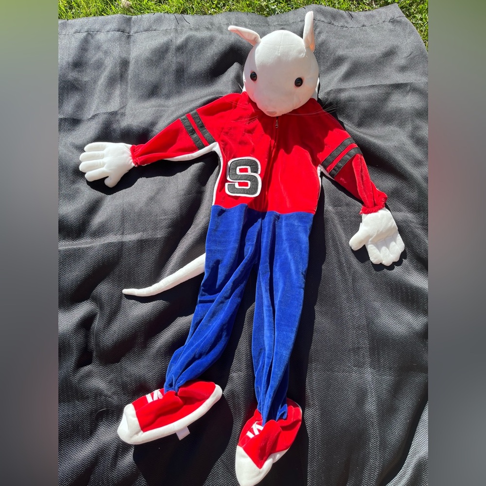 Rare Vintage Stuart Little Plush Halloween Costume Kids Small Y2K Rubies 2002